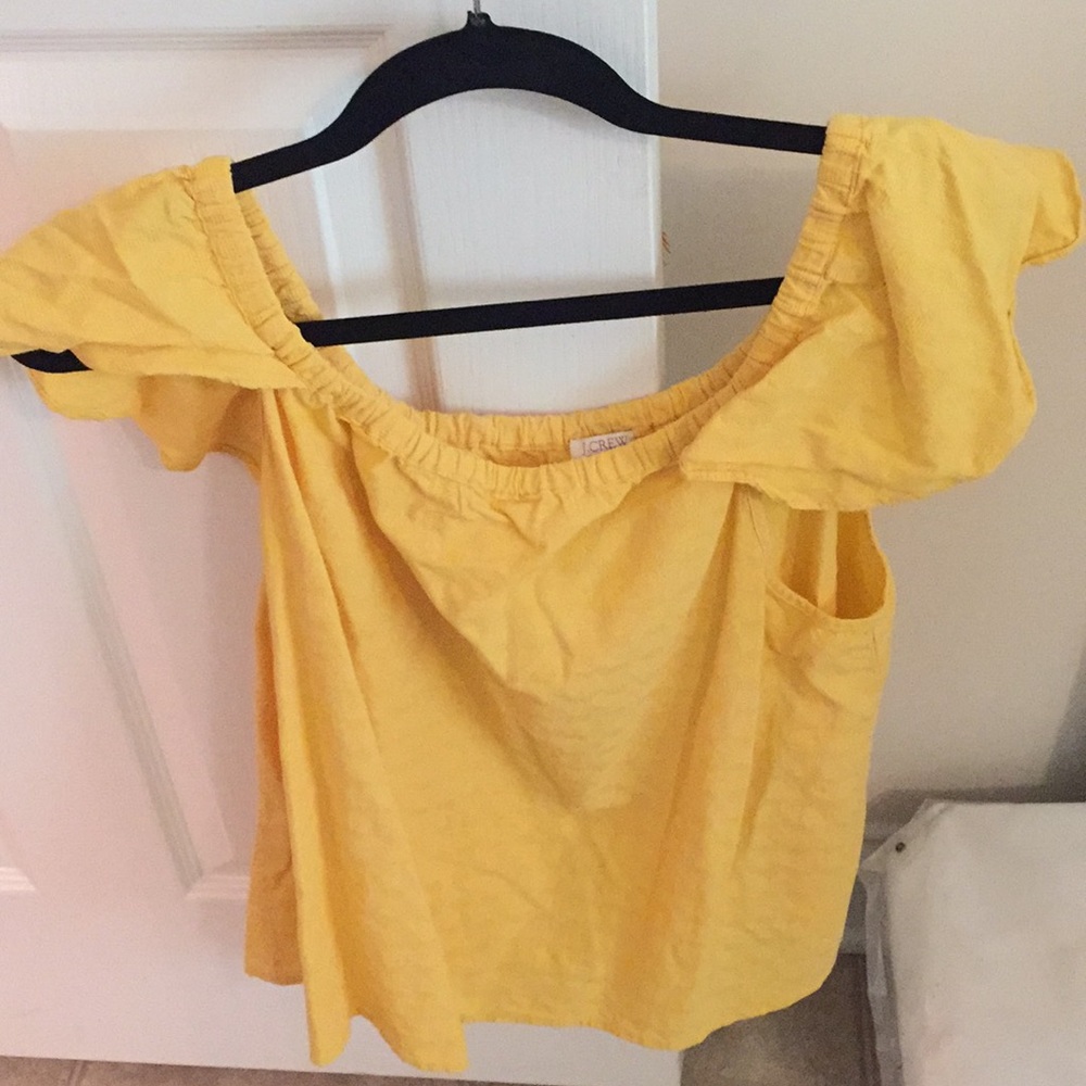 JCREW off the shoulder blouse
